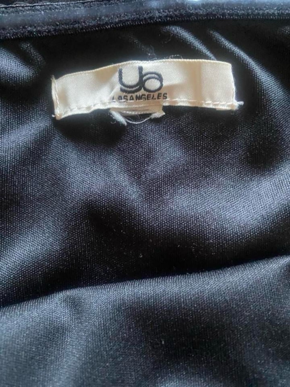 Black and Gray Strapless Dress with Sash - Picture 4 of 5